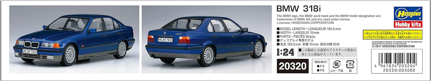 Hasegawa 1/24 BMW 318i 18 4E SOHC Model Kit 20320 JAPAN