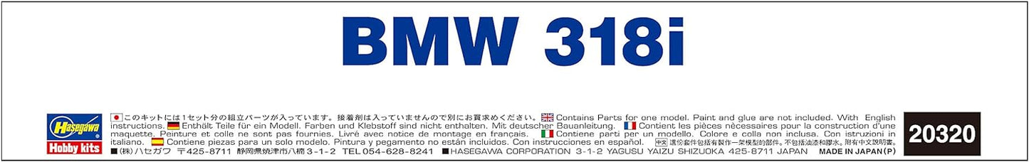 Hasegawa 1/24 BMW 318i 18 4E SOHC Model Kit 20320 JAPAN