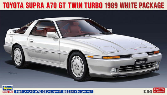 Hasegawa 1/24 TOYOTA SUPRA A70 GT TWIN TURBO 1989 WHITE PACKAGE HA20504 JAPAN